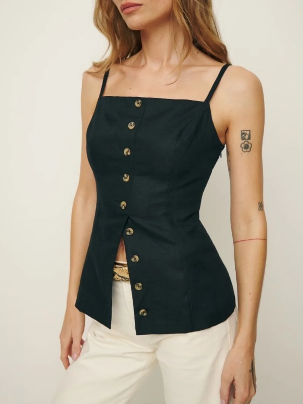 Reformation Antonia Linen Top - Picture 2 of 7